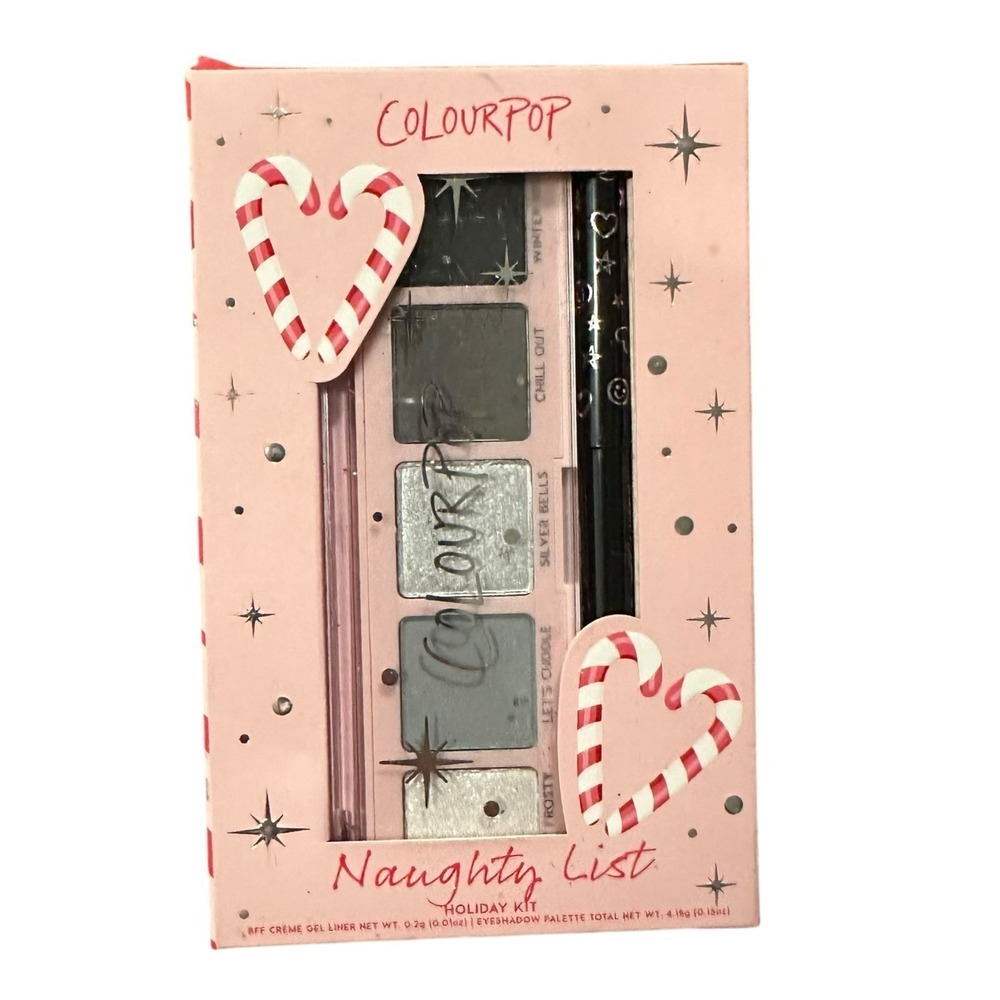 ColourPop Holiday Cosmetic Gift Set - Naughty List Eyeshadow Palette + Gel Liner
